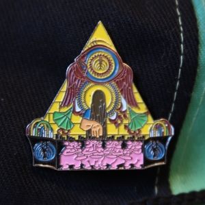 Bassnectar Pink Elephants Enamel Hat Pin